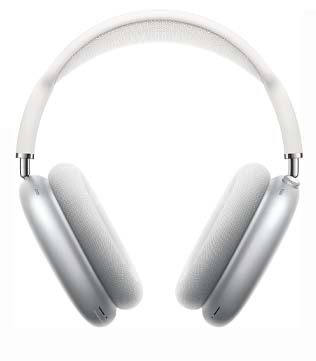 Apple AirPods Max Silver With White headband Wireless Over-Ear Headphones (Without Smart Case) (Pre-owned)