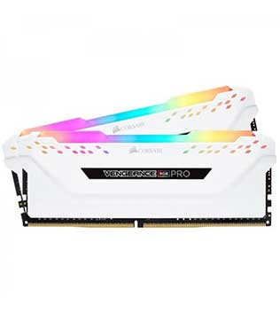 Corsair Vengeance RGB Pro 32GB (16GBx2) DDR4 3200MHz (CMW32GX4M2C3200C16W) Desktop RAM (Pre-owned)