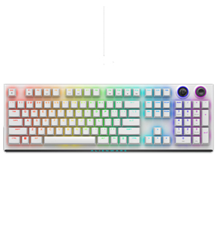 DELL Alienware Tri-Mode Wireless Gaming Keyboard (AW920K) (White) (Pre-owned)