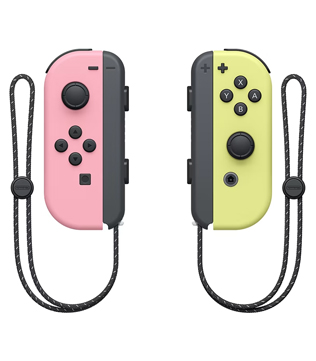 Nintendo Joy Con (L/R) Pastel Pink, Pastel Yellow Nintendo Switch (Pre-owned)
