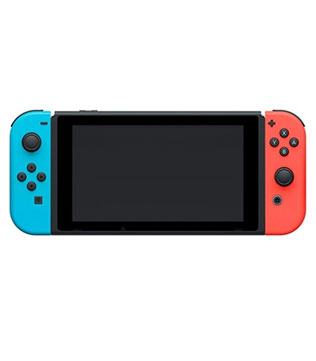 Nintendo Switch Handheld 32GB Neon Red and Blue Joy Con with 128 GB Micro SD Card (Pre-owned)