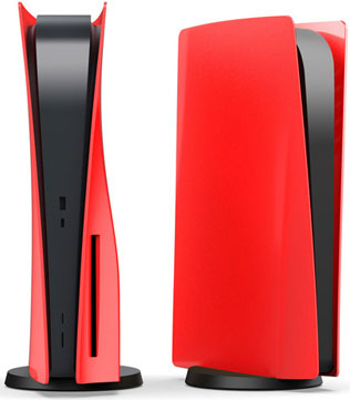 PS5 Faceplate Replacement Console Cover (Red) Disc Version