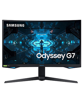 Samsung 27-inch 2K QHD Odyssey G7 (LC27G75TQSWXXL, Black) Curved Monitor (Pre-owned)