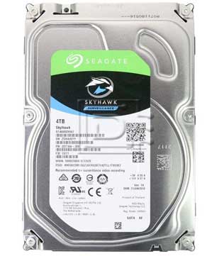 Seagate SkyHawk 4 TB Surveillance 6 Gb/s 64 MB Cache 3.5 Inch (ST4000VX007) Internal Hard Disk Drive (Pre-owned)