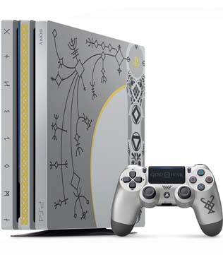 Sony PlayStation 4 Pro 1TB God of War Limited Edition With Black Controller (Pre-owned)