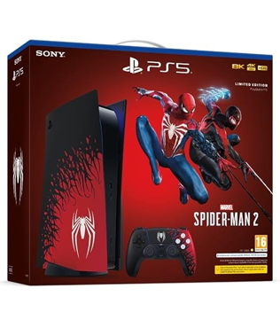 Sony PlayStation 5 Marvels Spider-Man 2 Limited Edition Console (with Marvels Spider-Man 2 Digital Download Game)