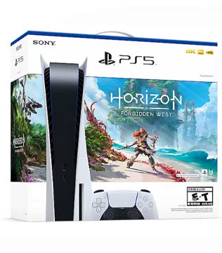 Sony PlayStation 5 (with Horizon Forbidden West Digital Download Game)
