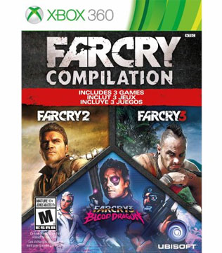 Far Cry Compilation (Far Cry 2, Far Cry 3, Far Cry 3 Blood Dragon) Xbox 360 (Pre-owned)