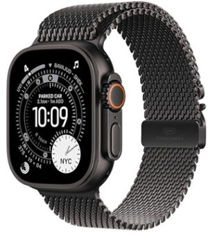 Apple Watch Ultra 3 (GPS + Cellular, 49mm) Black Titanium Case with Black Titanium Milanese Loop (Pre-owned)