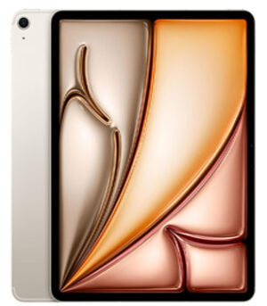 Apple iPad Air M2 (A2898) 128 GB 13 Inch with Wi-Fi Only (Starlight) (Pre-owned)