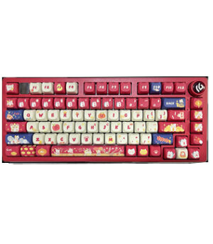 LEOBOG Hi75 Aluminum Alloy Wired Mechanical Keyboard (Customize Keys) (Christmas Cottage) (Open Box)
