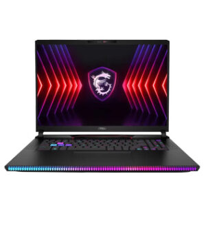 MSI Raider GE78 HX 14VIG, 17 Inches QHD, Intel(R) Core(TM) i9-14900HX (2.20 GHz), 32 GB RAM, 2 TB +1 TB NVME SSD, NVIDIA GeForce RTX 4090, Black Laptop (Pre-owned)