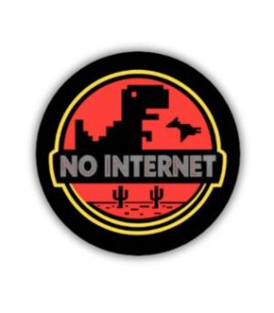 No Internet Mode Badge with pin