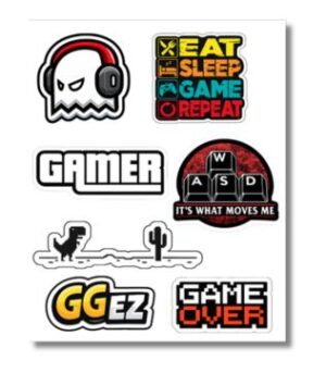 Ultimate Gamer Sticker Pack (Set of 7)
