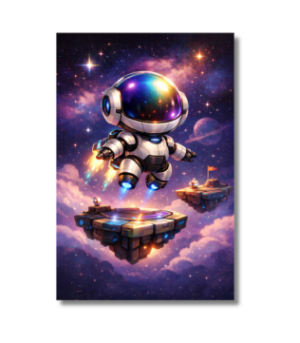 Cosmic Jet Bot Holographic Card
